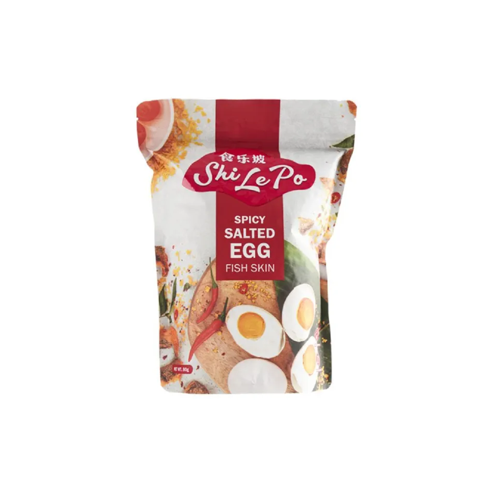 [Shi Le Po] Spicy Salted Egg Fish Skin 80g