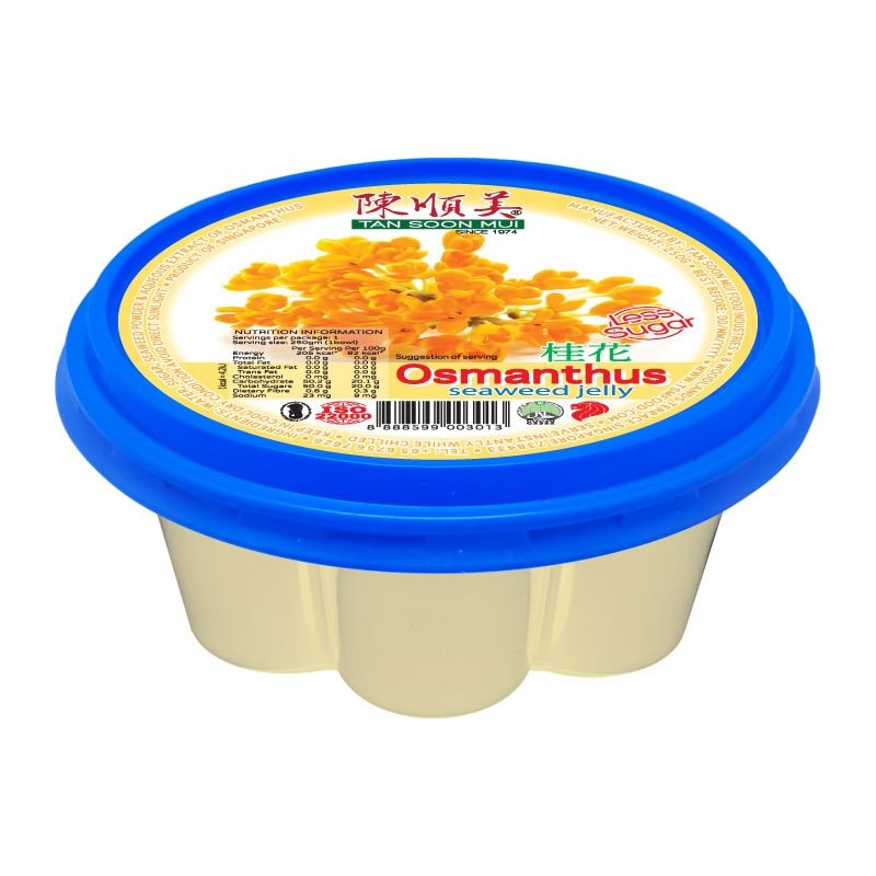 Seaweed Jelly 250g Osmanthus, Red Dates Longang, Passion Fruit, Cranberry Sakura, Peach Tan Soon Mui Chen Shunmei